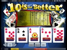 Playtech 10s or Better Video Poker